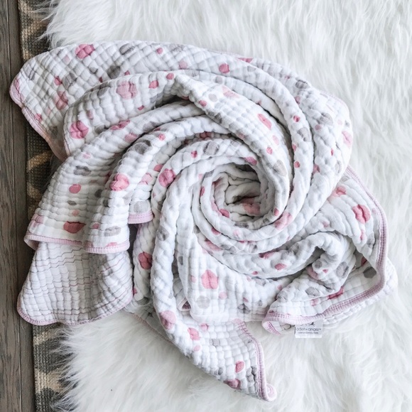 aden + anais Other - Aden + Anais Classic Dream Blanket Pink Gray